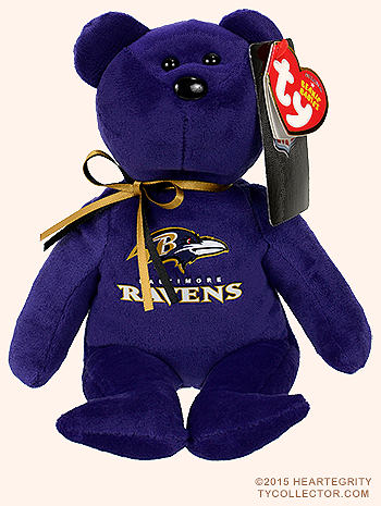 Baltimore Ravens - bear - Ty Beanie Babies
