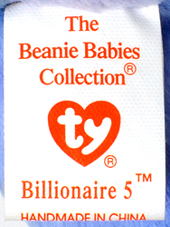 Billionaire 5 - tush tag front