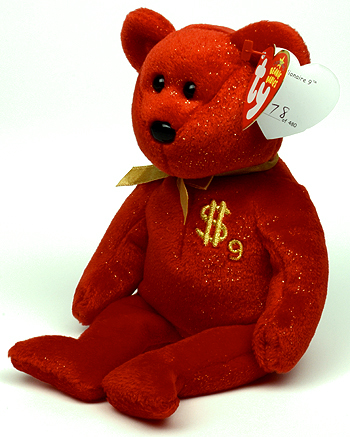 Billionaire 9 - bear - Ty Beanie Baby