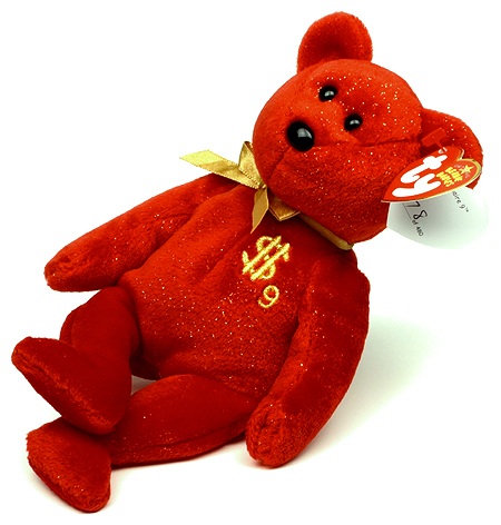 Billionaire 9 - bear - Ty Beanie Babies