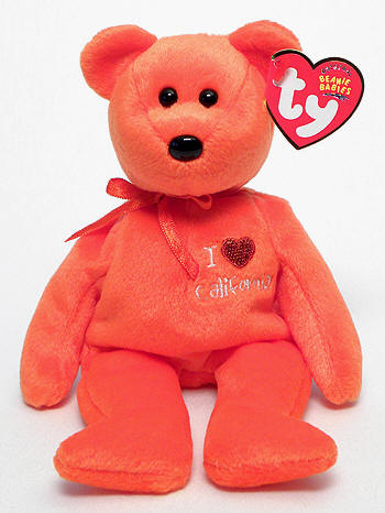 California - bear - Ty Beanie Babies