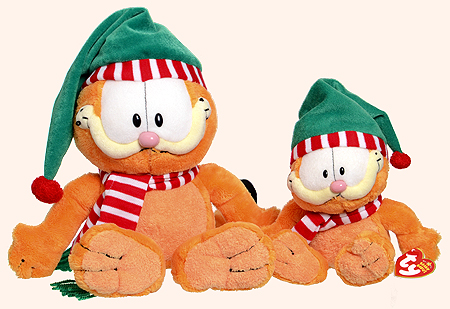 Garfield Beanie Buddy and Season's Greetings ! Beanie Baby