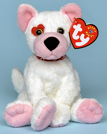 Cupid (heart on right eye) - dog - Ty Beanie Babies