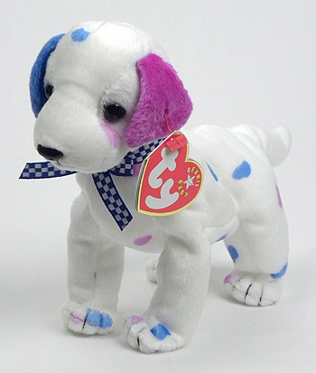 Dizzy (colored ears and spots) - Dog - Ty Beanie Babies