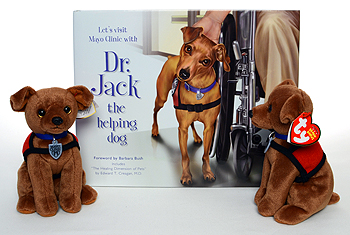 Dr. Jack the Helping Dog and the book that inspired the Beanie