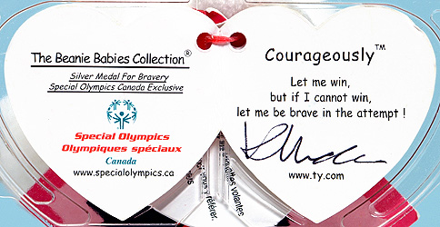 Couragesously (Special Olympics Festival) - swing tag inside