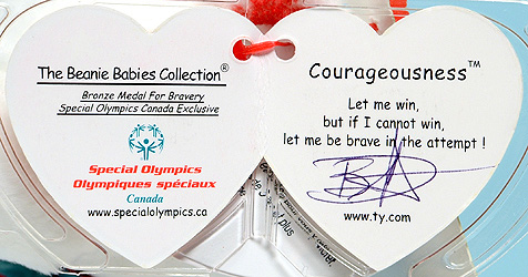Couragesousness (Special Olympics Festival) - swing tag inside