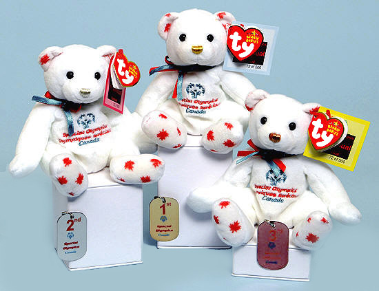 All three bears in the Special Olympics Festival set