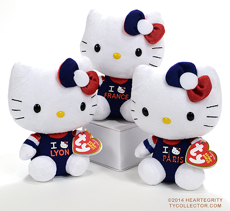 Three Hello Kitty Beanie Babies from France