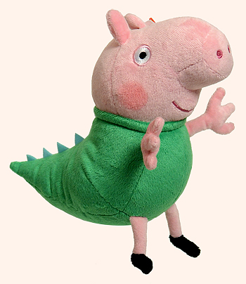 George (dinosaur costume) - pig - Ty Beanie Babies