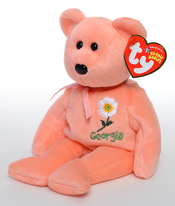 Georgia Cherokee Rose - bear - Ty Beanie Babies