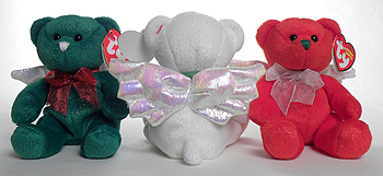 Hark Angel Bear trio showing wings - Ty Beanie Babies