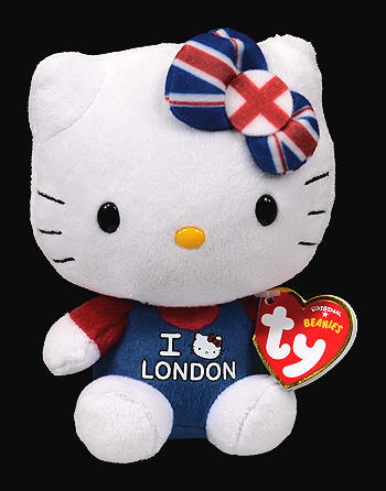 Hello Kitty (London) - cat - Ty Beanie Babies
