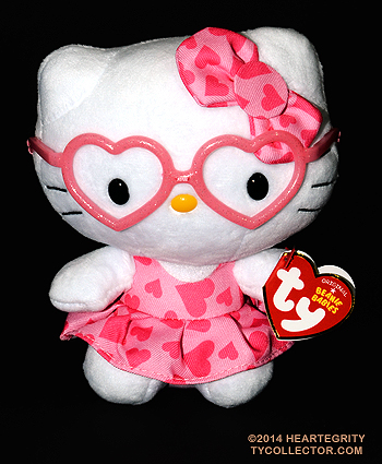 Hello Kitty (heart glasses) - cat - Ty Beanie Babies
