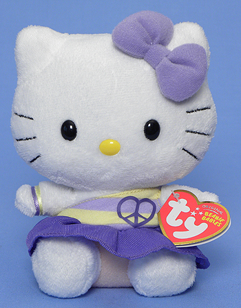 Hello Kitty (purple peace) - Cat - Ty Beanie Babies