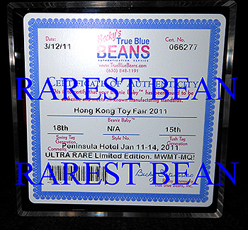 Hong Kong Toy Fair 2011, Authentication Certificate