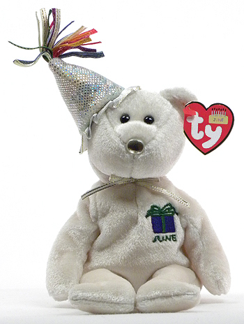 June (second birthday series) - bear - Ty Beanie Babies