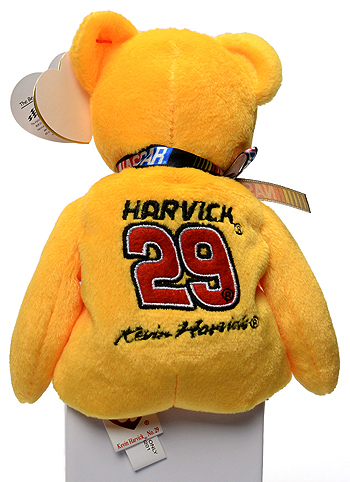 Kevin Harvick No. 29 (back) - bear - Ty Beanie Babies