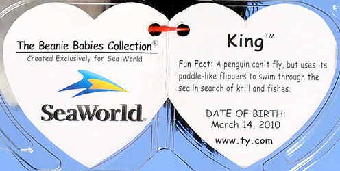 King (SeaWorld) - swing tag inside