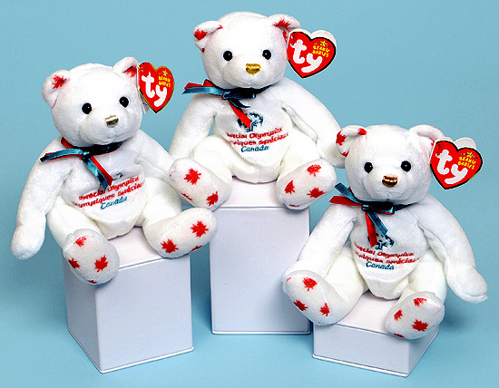Canada exclusive Special Olympics Beanie Baby bears