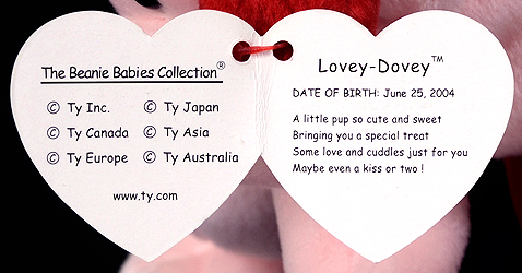 Lovey-Dovey - swing tag inside