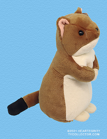 Okojo (tan, large) - stoat or weasel - Ty Beanie Babies