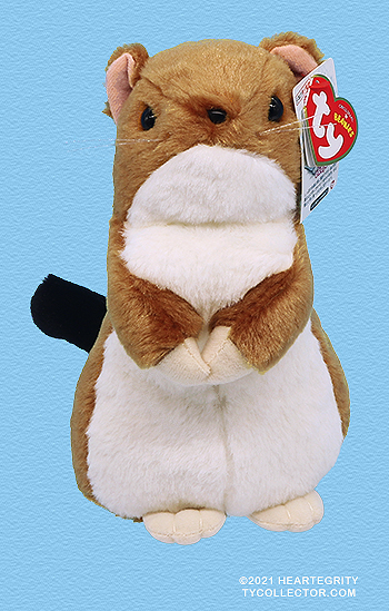 Okojo (tan, medium) - stoat or weasel - Ty Beanie Babies