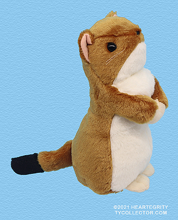 Okojo (tan, medium) - stoat or weasel - Ty Beanie Babies