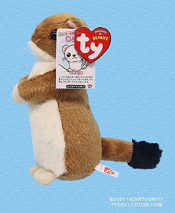 Okojo (tan) - stoat or weasel - Ty Beanie Baby