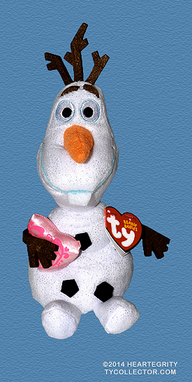 Olaf (pink heart) - Ty Beanie Babies