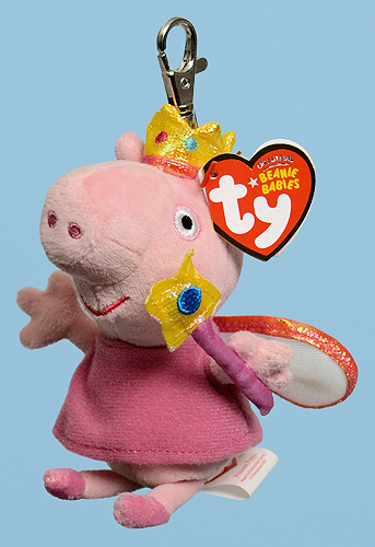 Princess Peppa (key-clip) - pig - Ty Beanie Babies