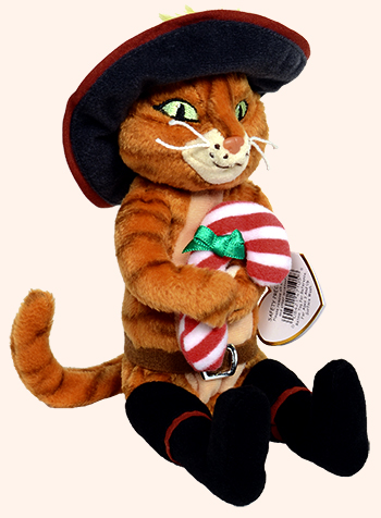 Puss In Boots (with candy cane) - cat - Ty Beanie Babies