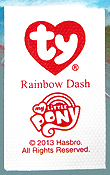Rainbow Dash - tush tag front