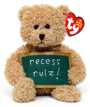 School Rocks (recess rulz) - bear - Ty Beanie Babies