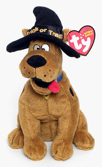 Scooby-Doo (Halloween hat) - Great Dane dog - Ty Beanie Babies
