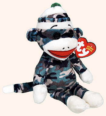 Sock Monkey (camouflage) - Ty Beanie Babies