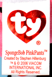 SpongeBob PinkPants (USA) - tush tag front