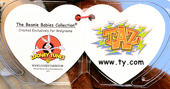 Taz (Looney Tunes) - swing tag inside
