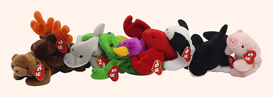 Ty Warner's Original 9 Beanie Babies