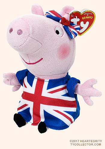 Union Jack Peppa - pig - Ty Beanie Babies