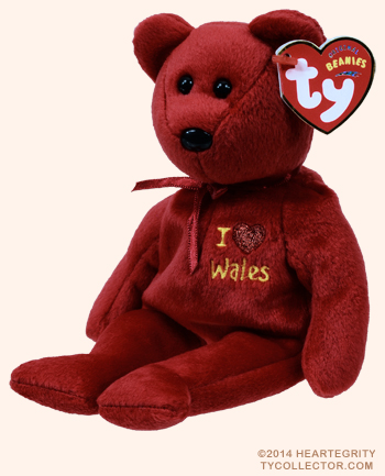 Wales - bear -  Ty Beanie Babies