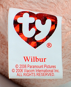 Wilbur (Charlotte's Web) - tush tag inside