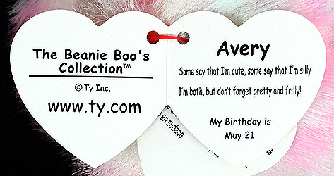 Avery - swing tag inside