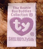 Boo Buddies tush tag front