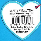 Boo swing tag - 1st generation - back