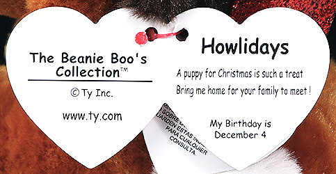 Howlidays - swing tag inside