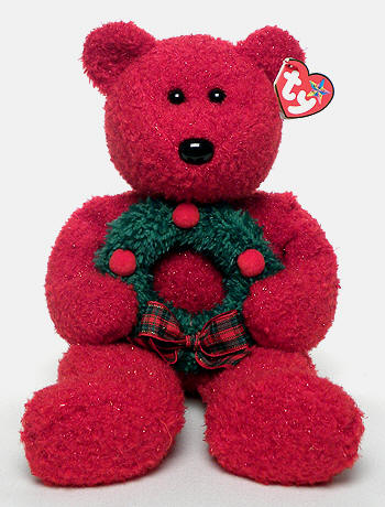 2006 Holiday Teddy - bear - Ty Beanie Buddies