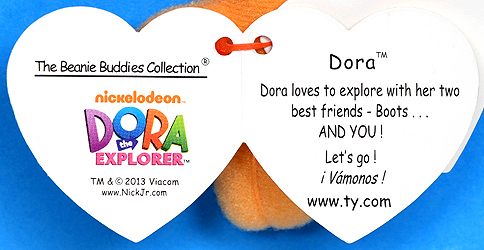 Dora (medium, 2013 redesign) - doll - Ty Beanie Buddies