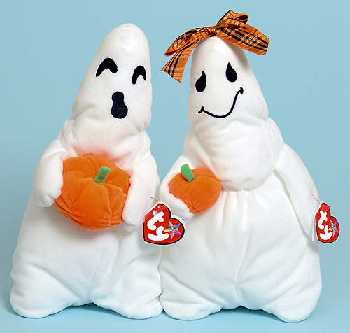Ghoul and Ghoulianne - Ty Beanie Buddy ghosts