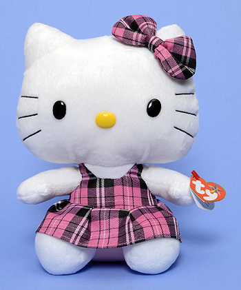Hello Kitty (Tartan plaid dress) - Cat - Ty Beanie Buddies